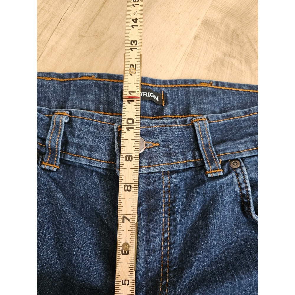 Origin USA Mens Dark Wash Blue Denim Jeans Made in USA Stretch Tapered 32x32 - Picture 4 of 8